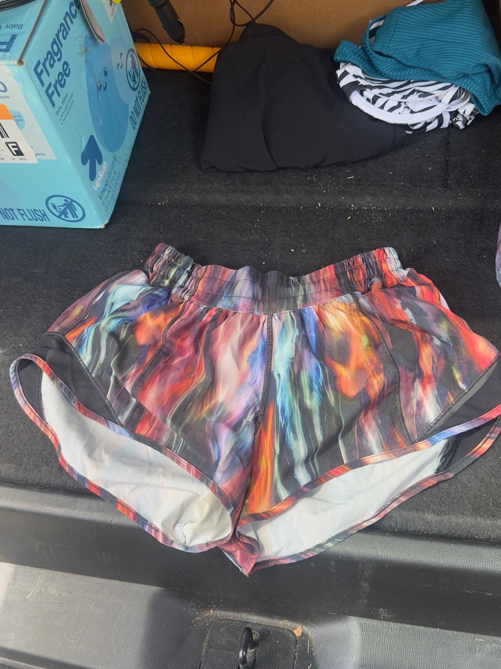 Women's Lululemon Multicolor Athletic Running Shorts